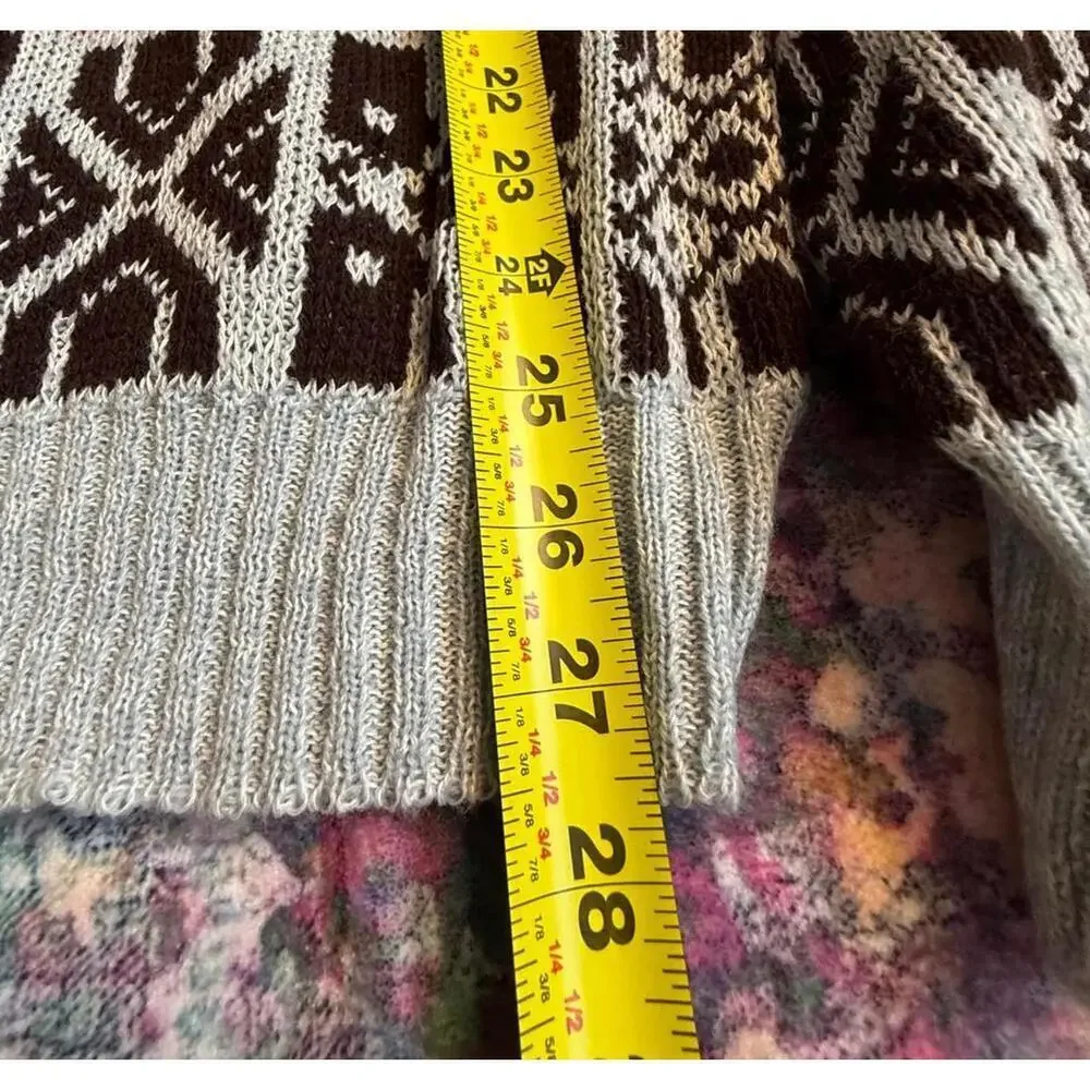 Xtreme Gear Vintage Geometric Patchwork Sweater M Korea 80s 90s Bold Knit